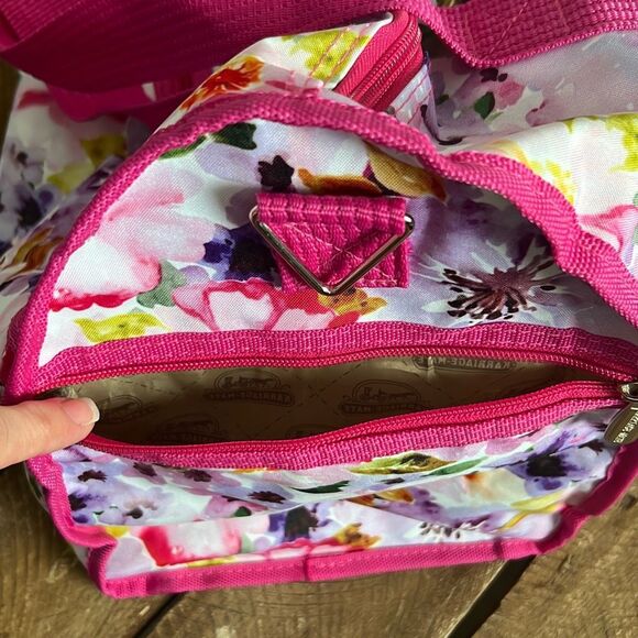 NWT Karriage-Mate Women's Floral Night Weekender Bag Pink OS - Picture 10 of 10